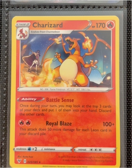 2020 Pokémon Vivid Voltage #025 Charizard — front