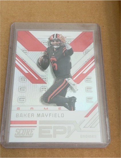 2019 Panini Score Epix Game #EG-10 Baker Mayfield — front