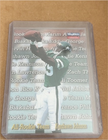 1996 SkyBox Impact Rookies All-Rookie Team #5 Keyshawn Johnson — front