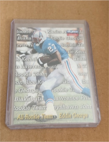 1996 SkyBox Impact Rookies #3 Eddie George All-Rookie Team — front