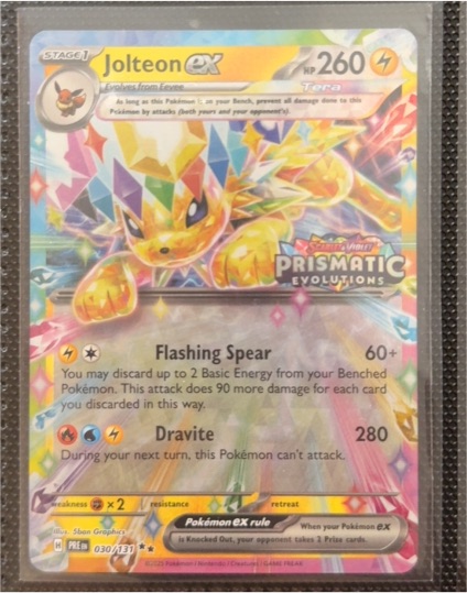 2025 Pokémon TCG Prismatic Evolutions #030 Jolteon ex — front