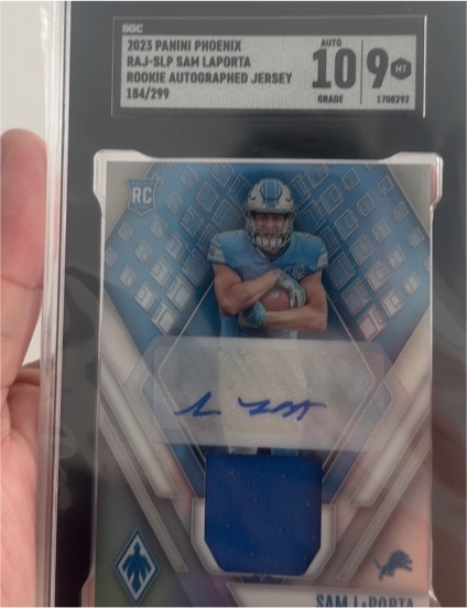 2023 Panini Phoenix #RAJ-SLP Sam LaPorta Rookie Autographed Jersey — front