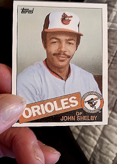 1985 Topps Baseball #508 John Shelby — front