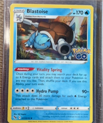 2022 Pokémon GO #017 Blastoise — front