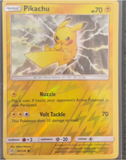2019 Pokemon Sun & Moon Cosmic Eclipse #66 Pikachu — front