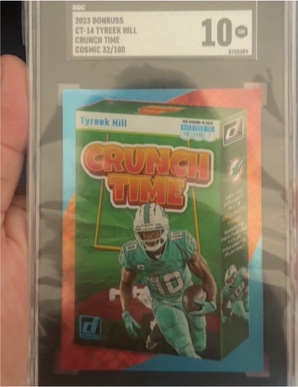 2023 Panini Donruss #CT-14 Tyreek Hill Crunch Time — front