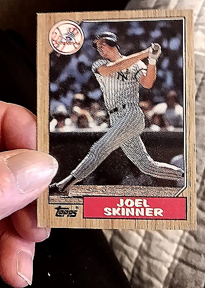 1987 Topps #626 Joel Skinner — front