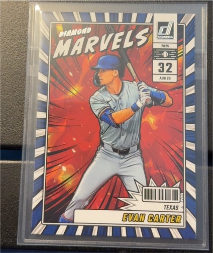 2025 Donruss #4 Evan Carter Diamond Marvels — front