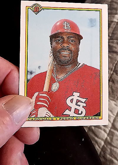 1990 Bowman #201 Pedro Guerrero — front