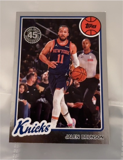 2025-26 Topps 45th Anniversary #80BK-95 Jalen Brunson — front