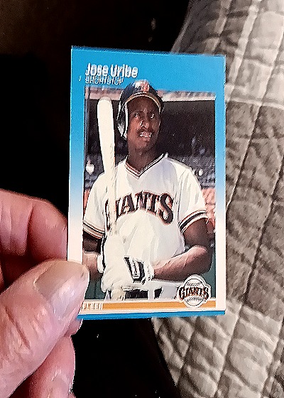 1987 Fleer #286 Jose Uribe — front