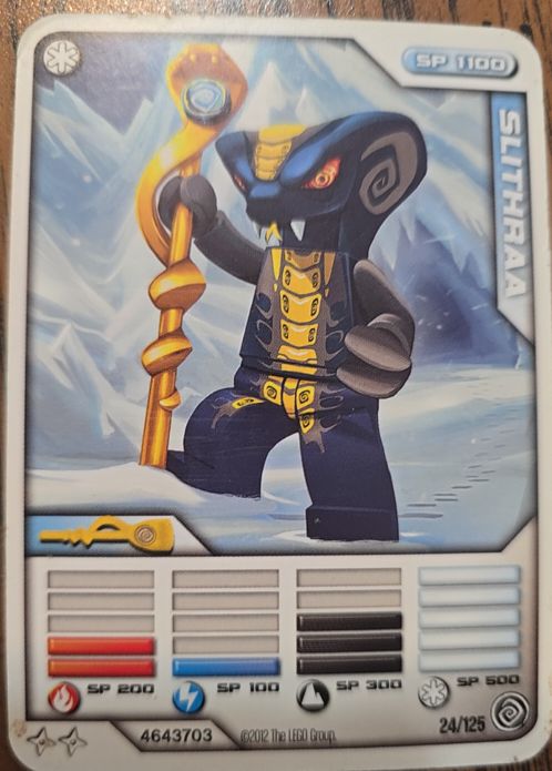 2012 LEGO Ninjago Masters of Spinjitzu #24 Slithraa — front