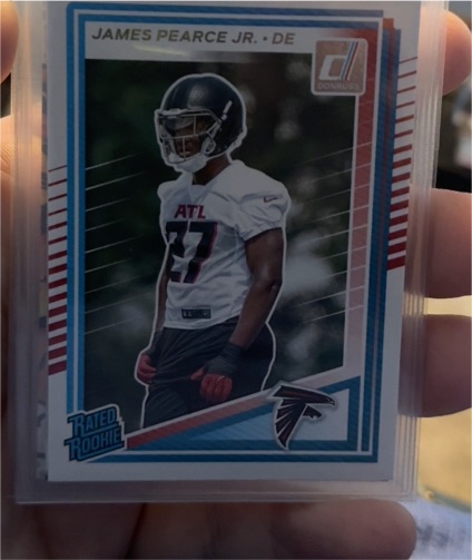 2025 Donruss #363 James Pearce Jr. Rated Rookie — front