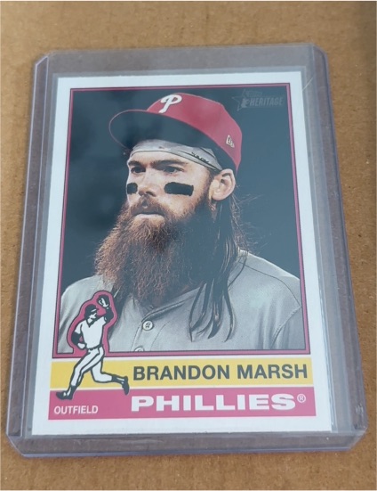 2025 Topps Heritage #248 Brandon Marsh — front