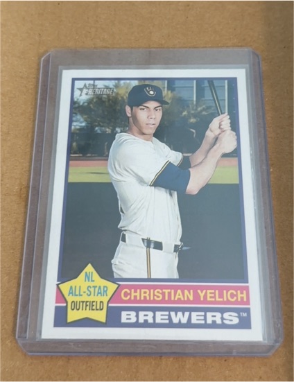 2025 Topps Heritage #10 Christian Yelich — front