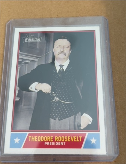 2025 Topps Heritage Notable Americans #NS-22 Theodore Roosevelt — front