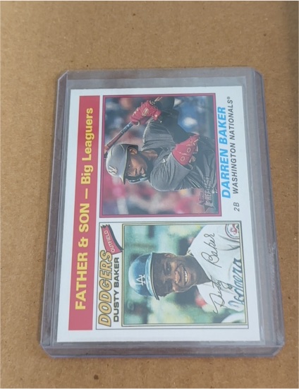 2025 Topps Heritage #70 Father & Son Big Leaguers Dusty Baker, Darren Baker — front