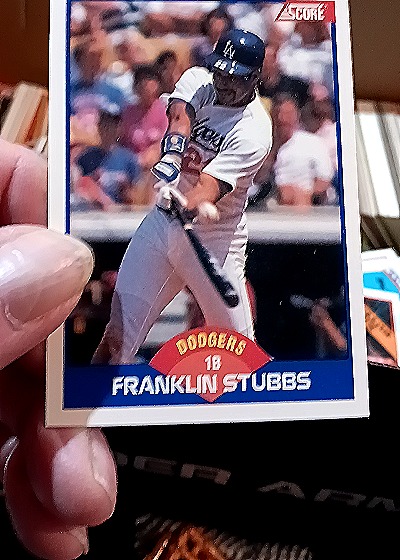 1989 Score #599 Franklin Stubbs — front