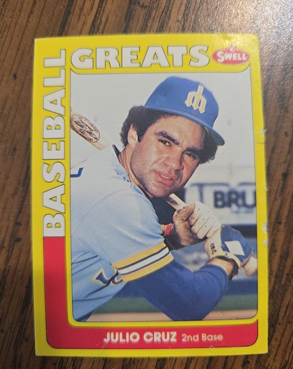 1990 Swell Baseball Greats #21 Julio Cruz — front