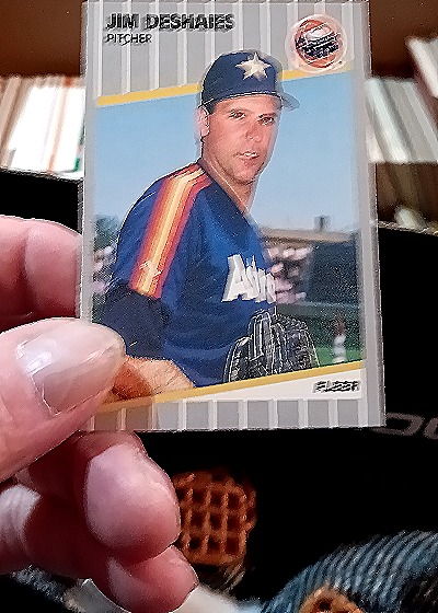 1990 Fleer #395 Jim Deshaies — front