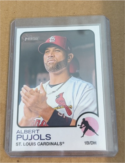 2022 Topps Heritage High Number #592 Albert Pujols — front