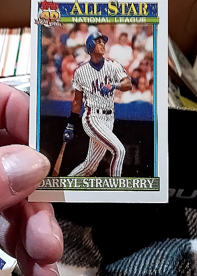 1991 Topps 40 Years of Baseball All Star #402 Darryl Strawberry — front