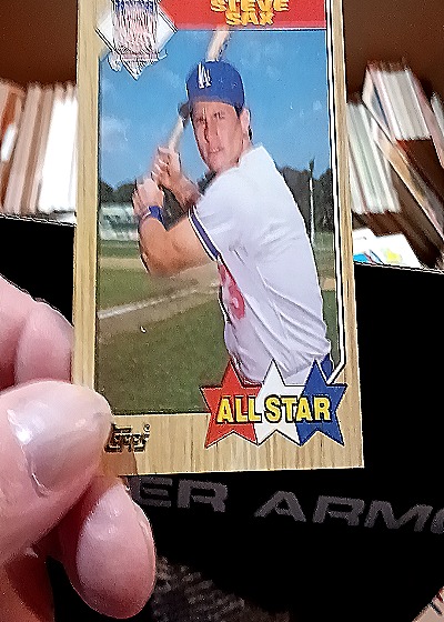 1987 Topps #596 Steve Sax — front