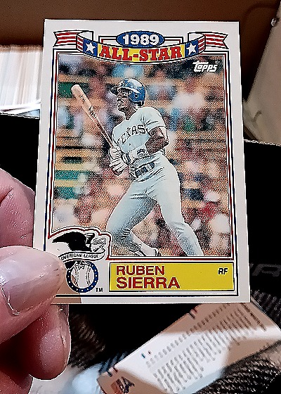 1989 Topps All-Star #19 Ruben Sierra — front