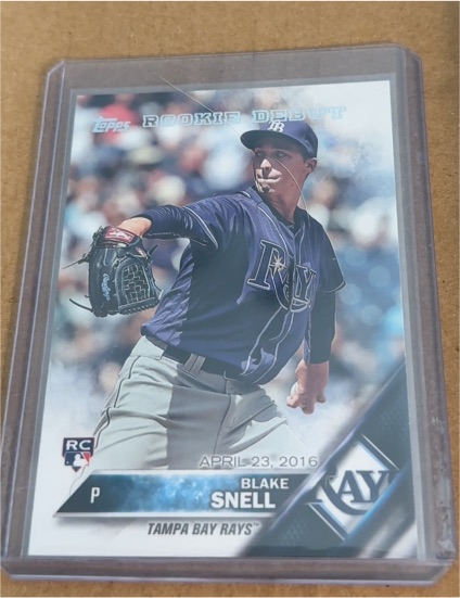 2016 Topps Update #US40 Blake Snell Rookie Debut — front
