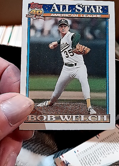 1991 Topps #394 Bob Welch — front