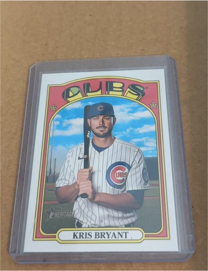 2021 Topps Heritage High Number #550 Kris Bryant — front