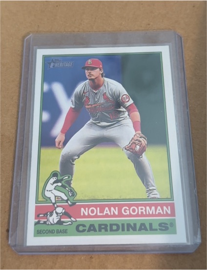 2025 Topps Heritage #18 Nolan Gorman — front