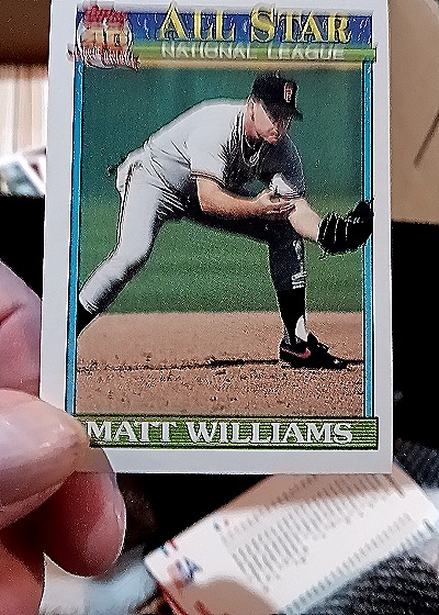 1991 Topps #399 Matt Williams — front