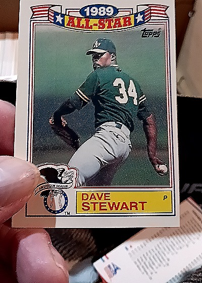 1989 Topps #34 Dave Stewart — front