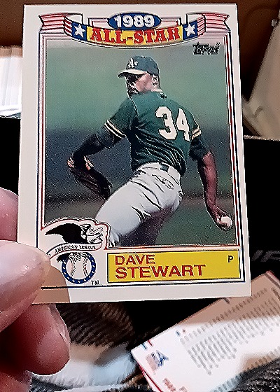 1989 Topps 1988 All-Star Game Commemorative Set #21 Dave Stewart — front