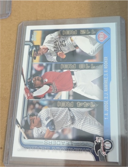 2025 Topps Series 1 #29 Aaron Judge / Jose Ramirez / Brent Rooker — front