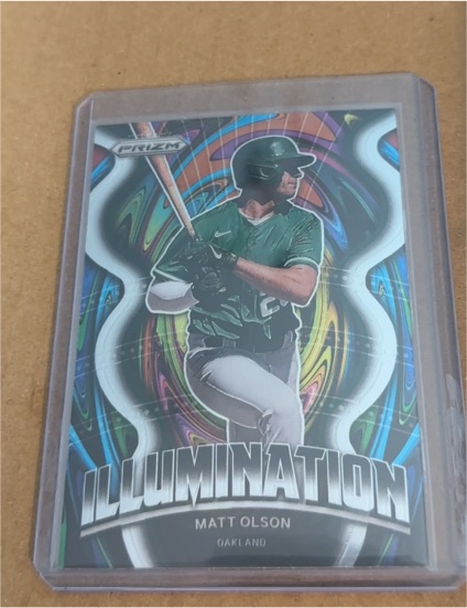 2022 Panini Prizm Illumination #IL-12 Matt Olson — front