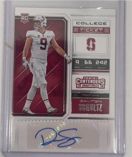 2018 Panini Contenders Draft Picks #167 Dalton Schultz — front