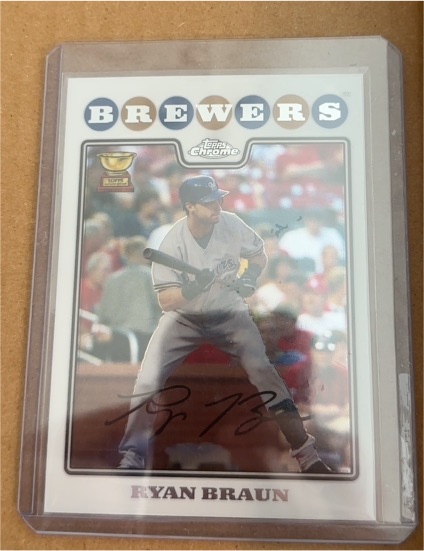 2008 Topps Chrome #113 Ryan Braun — front