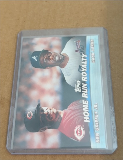 2000 Topps #TC9 Home Run Royalty Ken Griffey Jr. / Hank Aaron — front
