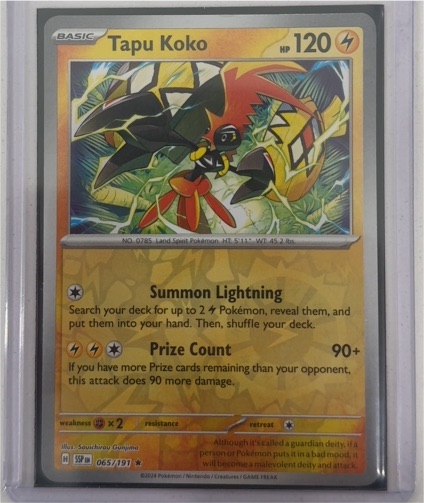 2024 Pokémon SV08: Surging Sparks #065 Tapu Koko — front