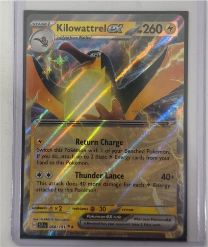 2023 Pokémon Scarlet Violet Surging Sparks #068 Kilowattrel ex — front