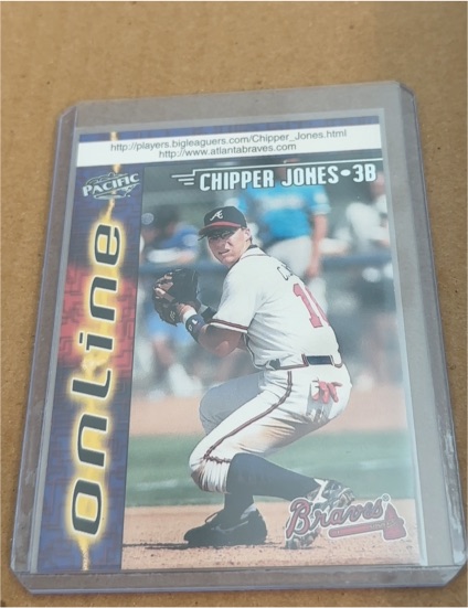 1998 Pacific Online #63 Chipper Jones — front
