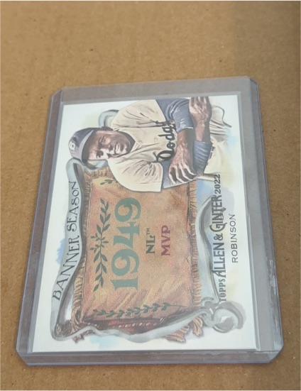 2022 Topps Allen & Ginter Banner Seasons #BS-9 Jackie Robinson — front