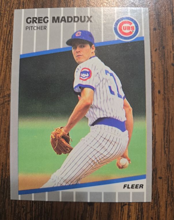 1989 Fleer #431 Greg Maddux — front