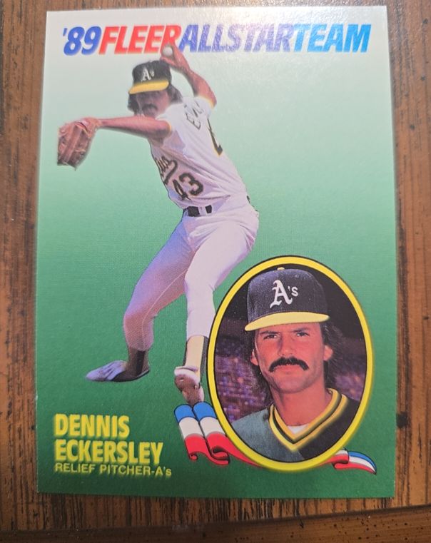 1989 Fleer All Star Team #4 Dennis Eckersley — front