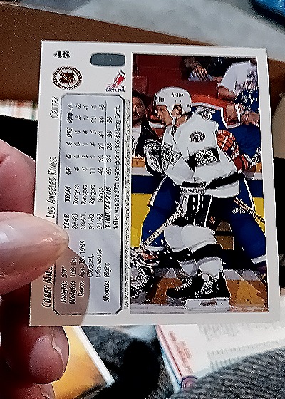 1992-93 Upper Deck #48 Corey Millen — back