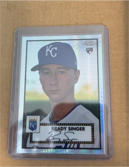 2021 Topps Chrome Platinum Anniversary #6 Brady Singer — front