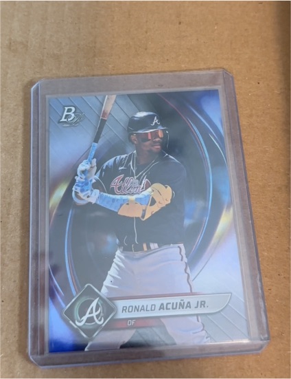 2022 Bowman Platinum #30 Ronald Acuña Jr. — front