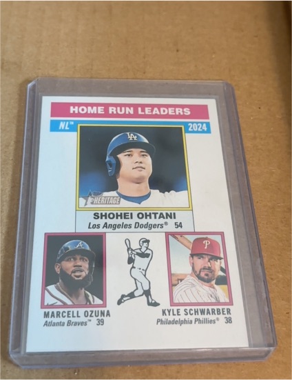 2025 Topps Heritage #193 NL Home Run Leaders Shohei Ohtani — front